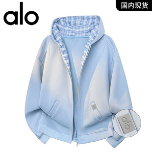 官方奥特莱斯品牌折扣 重磅拼接连帽夹克男潮牌新款休闲外套