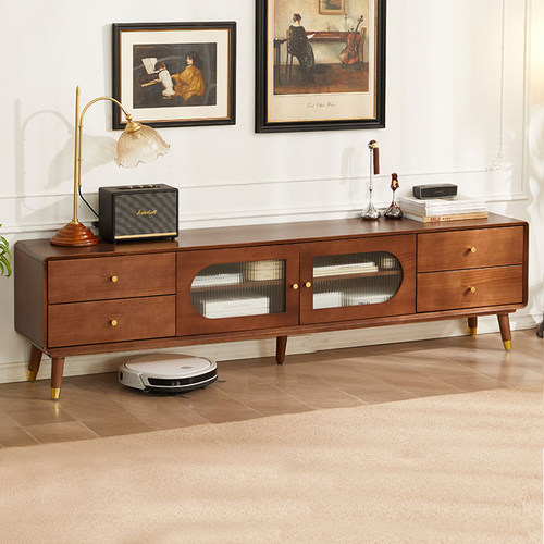 实木电视柜茶几组合小户型客厅