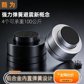 弹簧减震钢珠音箱避震脚垫功放CD机脚架音响减震脚钉脚垫防震防滑