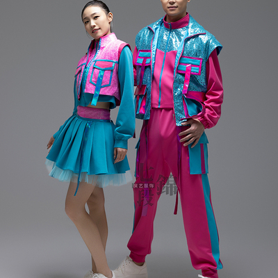 现代舞爵士开场舞演出服男女