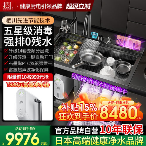 日本栖川集成水槽碎渣强排分层洗