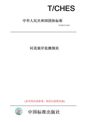 【纸版图书】T/CHES 57-2021河道崩岸监测规范