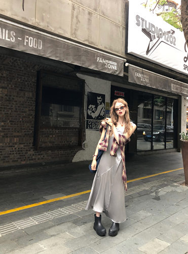 soolrok松未韵一一片式吊带裙女