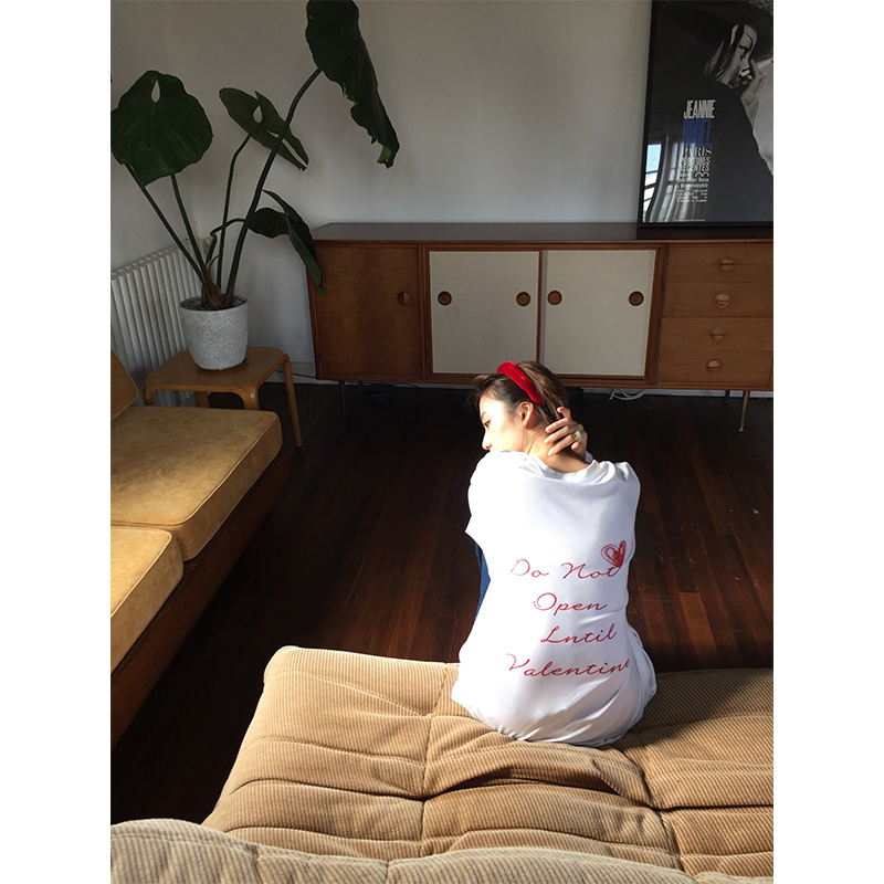 soolrok松未韵一狗印花字母T恤