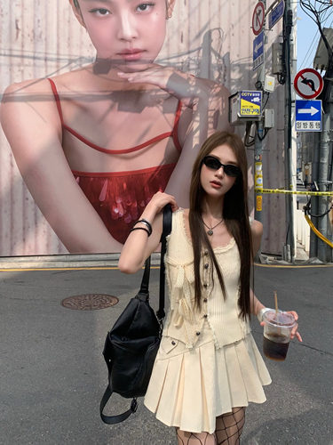 soolrok松未韵一蕾丝背心套装