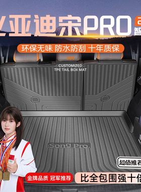 26款比亚迪宋ProDMi专用TPE后备箱垫尾箱垫用品PRO荣耀版二代2025