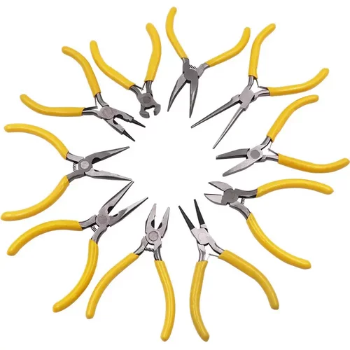 小钳子5寸钳尖嘴钳顶切钳多功能平口钳圆嘴钳d穿珠饰品手工钳针拔