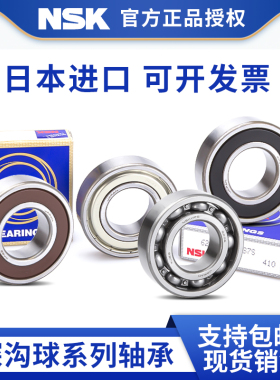 进口NSK轴承6202ZZ DDU VV NR RS RZC3不锈钢带卡簧尺寸15*35*11