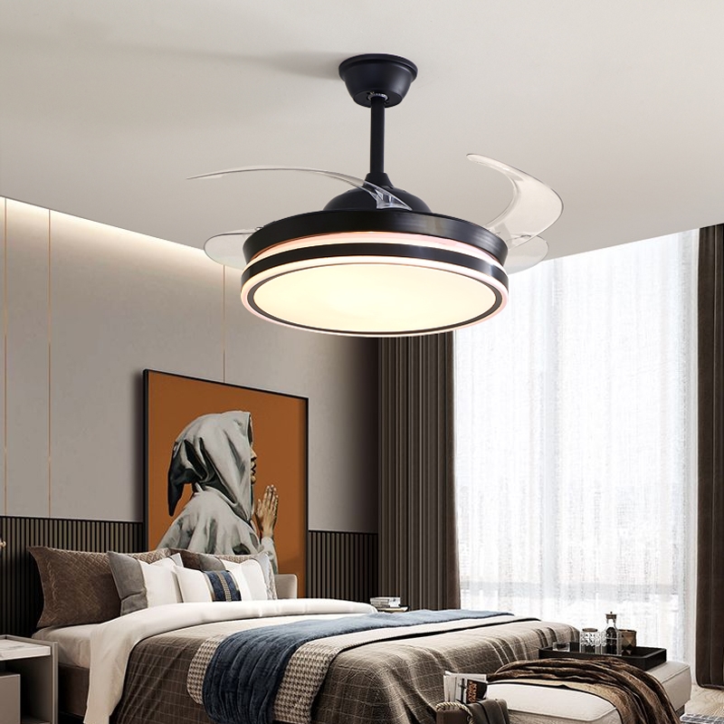 风扇灯隐形吊扇灯家用客厅餐厅卧