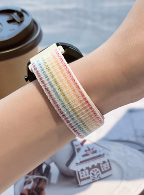 适用华为gt6/gt3手表表带watch5/3尼龙gt5pro荣耀magic智能手表带三星华米运动男女款小米Color非原装替换46