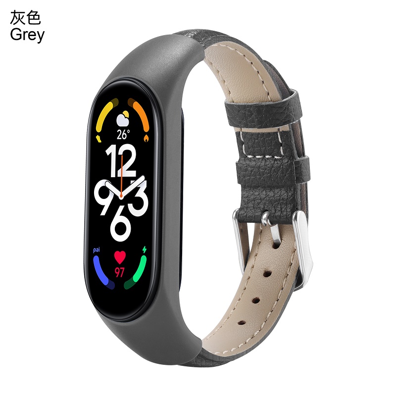 适用手环8/7/6/5NFC皮质手表带