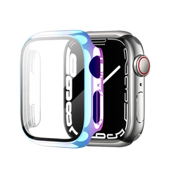 适用苹果手表iwatch9保护套S9硅胶applewatch8全包se手表带4/5代S8保护壳40/41/45膜一体s7防水s6薄5表壳透明