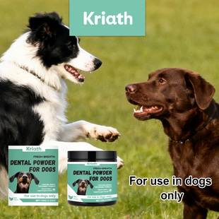 Kriath 狗狗专用口气清新牙粉 薄荷味减少口腔牙垢异味呵护清新