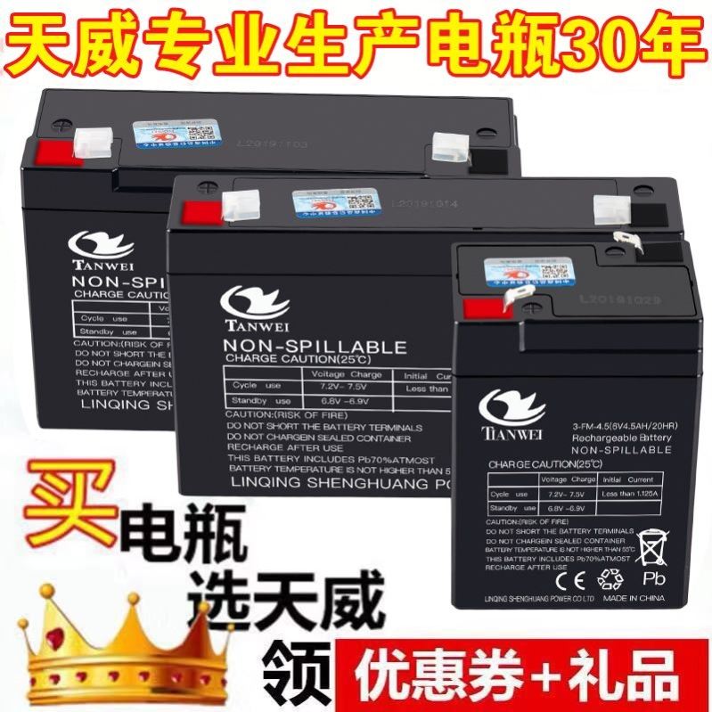 6伏V4.5V7ah12V7a儿童电动车玩具摩托汽车童车锂电瓶蓄电池充电器