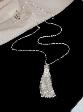 未镶嵌高级感长款流苏小众设计