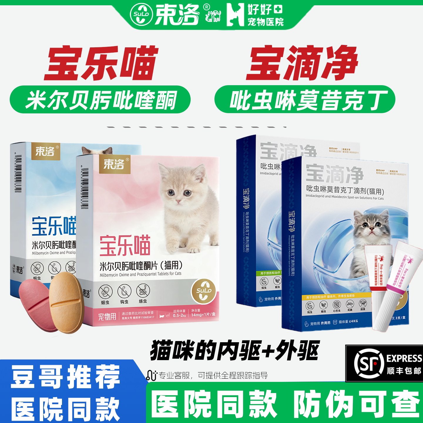 怕老婆的豆哥推荐猫咪的内外驱图片