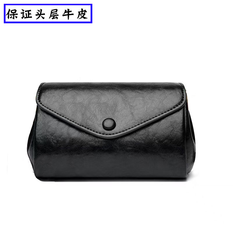 头层牛皮女包风琴包大容量百搭休闲外贸尾货大牌单肩斜挎包女真皮