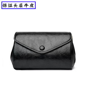 头层牛皮女包风琴包大容量百搭休闲外贸尾货大牌单肩斜挎包女真皮