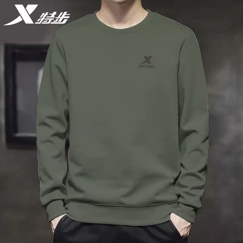 特步卫衣男秋冬新款套头衫