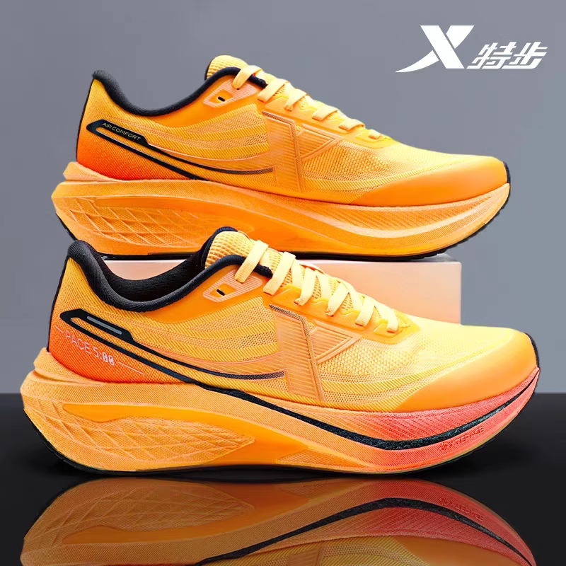 特步五分速3丨跑步鞋男鞋网面透气运动鞋青少年学生减震跑鞋男款
