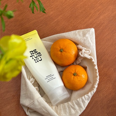 韩国RETURNU青橘洗面奶深层清洁去角质收缩毛孔控油男女洁面乳