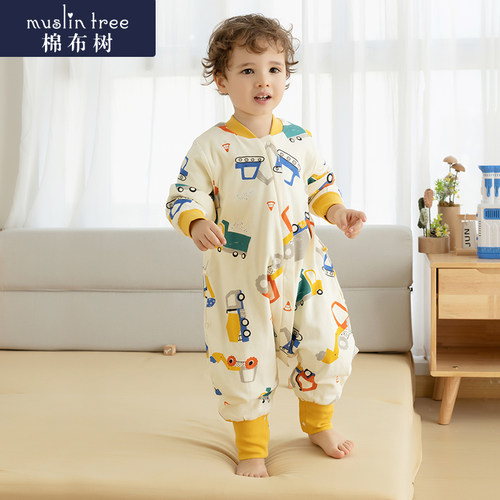 棉布树春秋婴儿睡袋纯棉