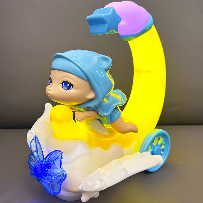 儿童梦幻音乐公主玩具车1一2-3岁