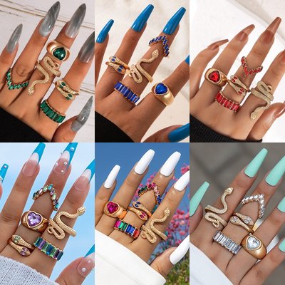 Rings For women Finger Ring Alloy Ladies Girls Titanium Rose