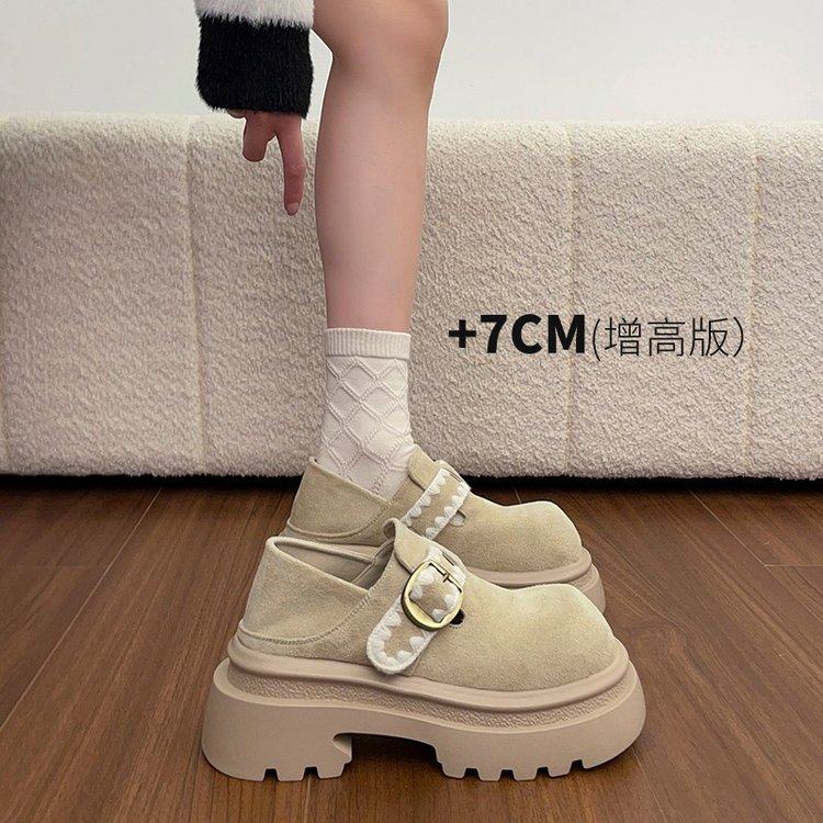 2026冬季新款深口单鞋深口松糕底一脚蹬2026年春季单鞋PU高跟,女鞋,深口单鞋,淘宝优惠券,粉丝福利购,淘宝优惠卷