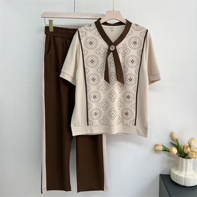 郭贵人妈妈夏装运动服套两件套