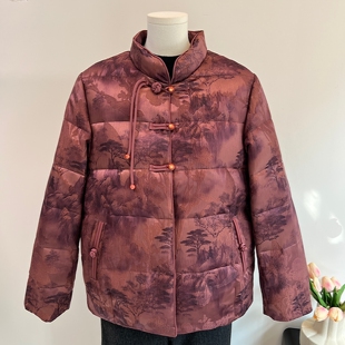 中老年人奶奶款 国风羽绒服女2025新款 加厚保暖外套 妈妈冬装 新中式