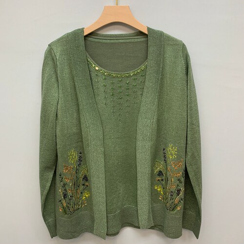 送运费险中老年女春秋大码两件套