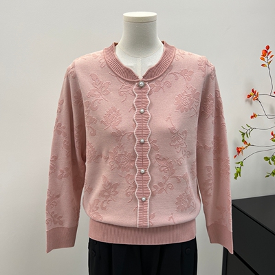 洋气妈妈秋装针织小衫薄款打底衫