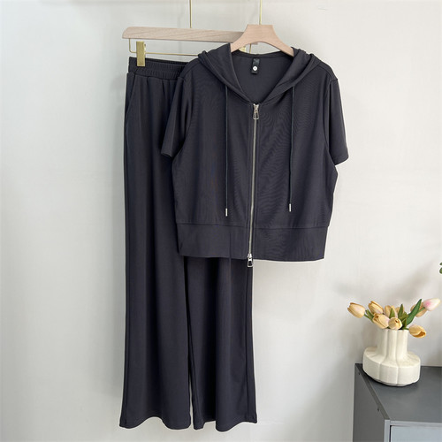 妈妈夏季短袖运动服套装休闲