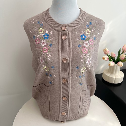 老年人奶奶冬装一体绒毛衣外套