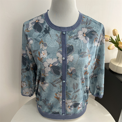 郭贵人妈妈夏装薄款中袖T恤小衫