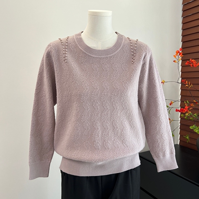 时尚妈妈秋装薄款毛衣打底小衫