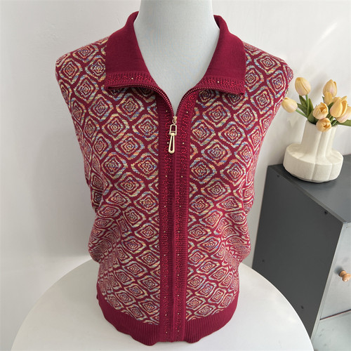 郭贵人中老年人妈妈秋装针织开衫