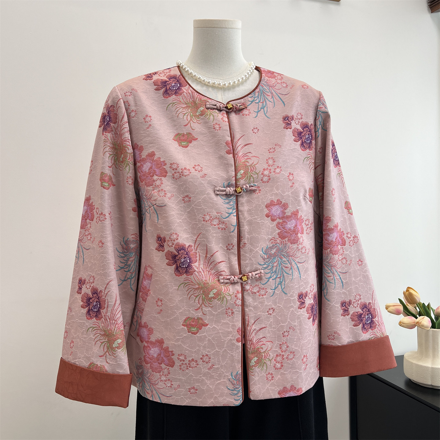 妈妈春装新中式外套2026新款中老年女装春季国风气质长袖上衣宽松