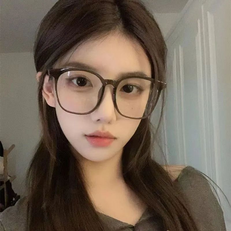 2024秋款素颜大框平光眼镜女近视散光超轻眼睛架大脸显瘦学生男潮