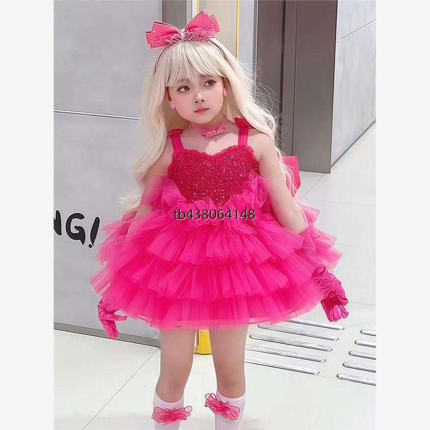 芭比女童公主礼服裙2025