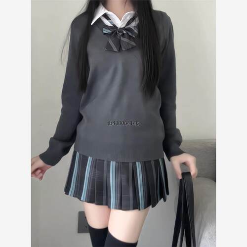 肥猫jk原创【初盐】正版女学生制服半身短裙百褶校供百搭可爱学生