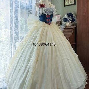 随意原创Lolita【纯洁誓言】生日高端拖尾长款优雅超长拖尾公主裙