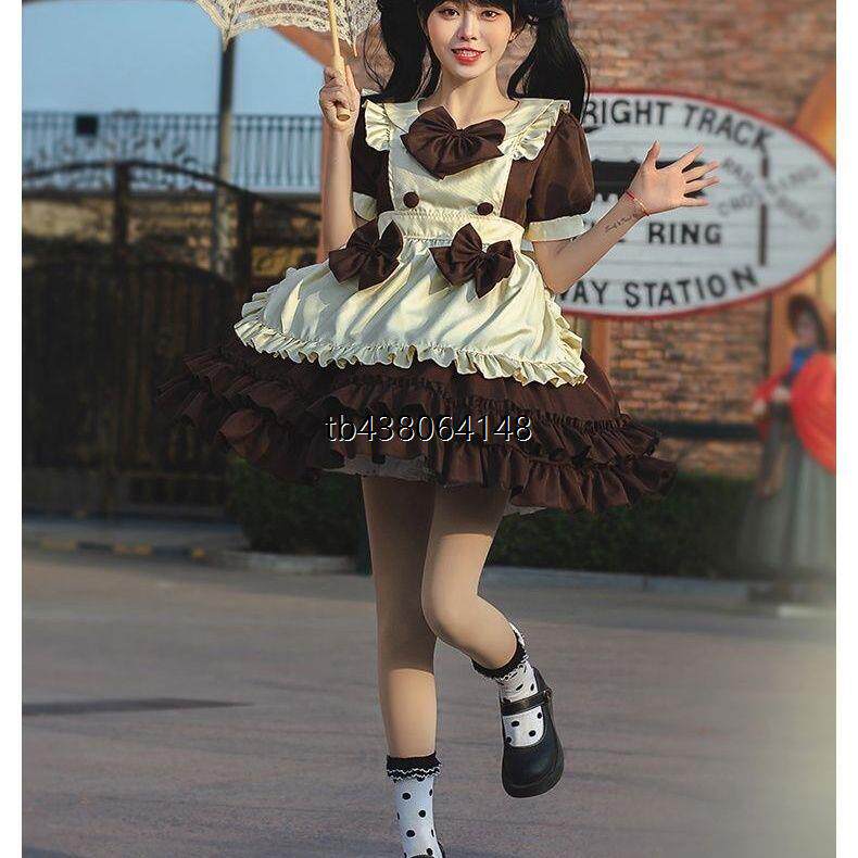 咖啡厅女仆装侍女装Lolita洋装洛丽塔萝莉连衣裙女佣表演服装现货