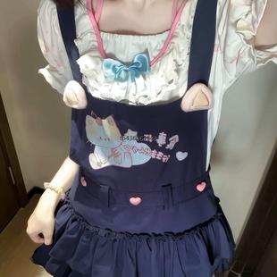 [可爱喵] 原创设计女儿服背带套装可爱日常 棉花糖原创