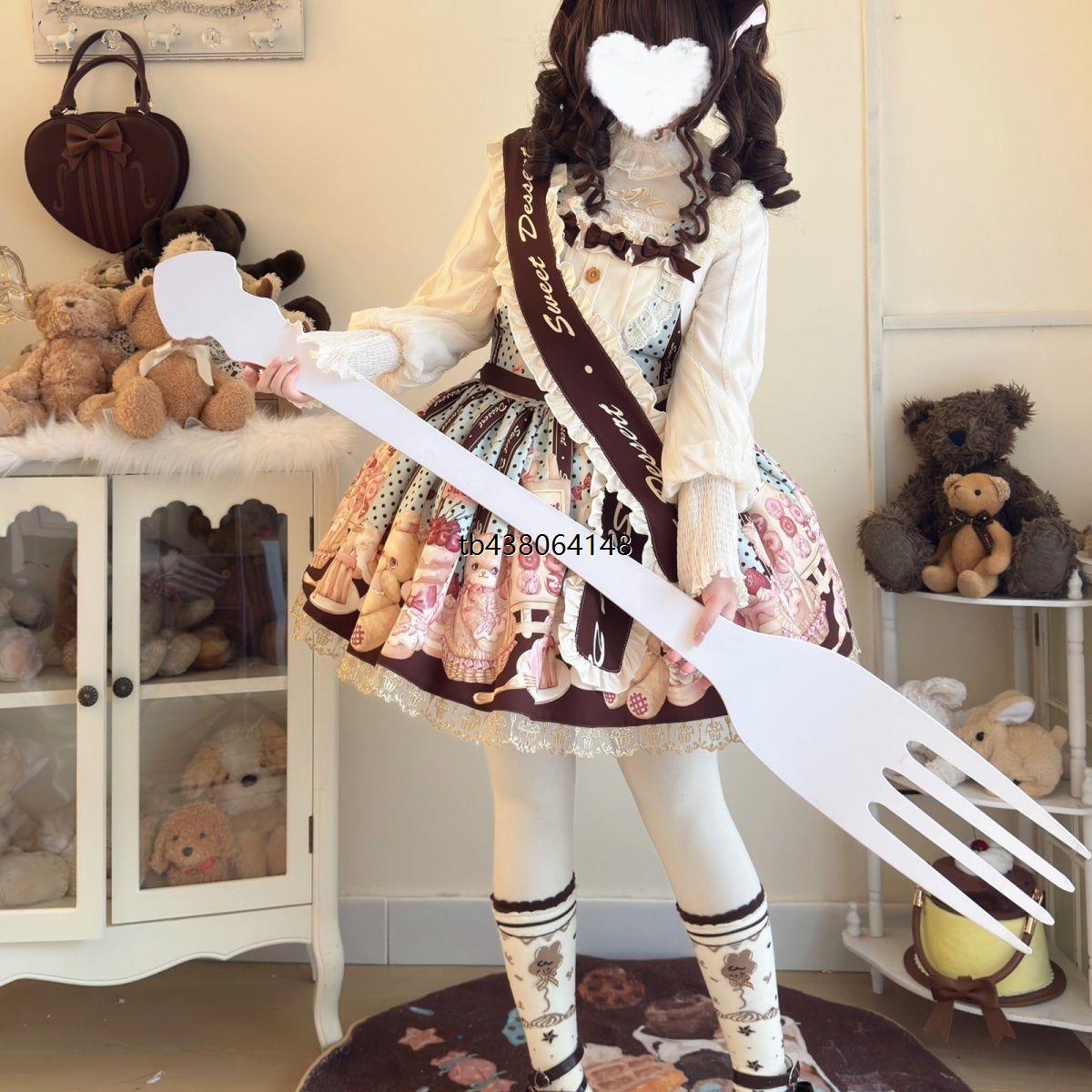 猫巧蛋糕屋·薄巧背带原创平价洛丽塔可爱日常巡游童话梦Lolita