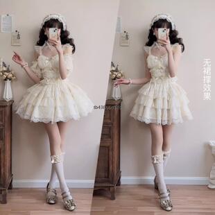 白浪潮汐SK吊带衣 半身裙 分体款.墙叔原创洛丽塔段段裙子lolita