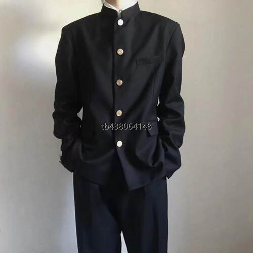 男士立领西服国风中式青年休闲商务风DK中山装套装班服套装