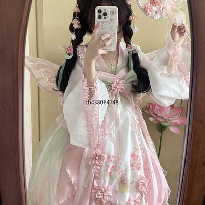 泡泡熊原创设计中华风Lolita可爱洛丽塔Lo裙中华风jsk