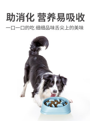 狗碗防打翻狗狗慢食盆大号饭碗中大型犬拉布拉多缓食盆宠物防噎碗